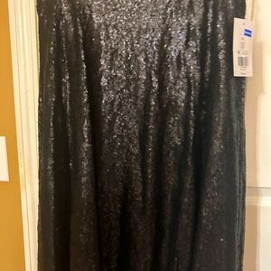 The Limited Black Sequins long skirt XL. New with Tags!